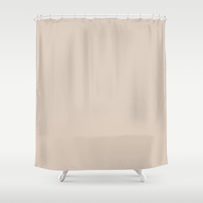 Pink Tint Tan Shower Curtain