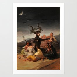 Witches' Sabbath, 1797-1798 by Francisco de Goya Art Print