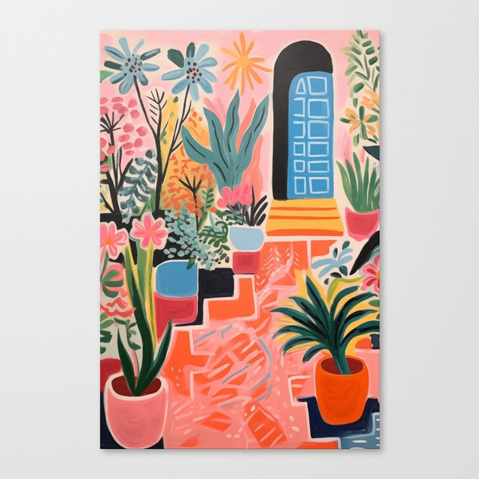 Plant Lover's Terrace Canvas Print