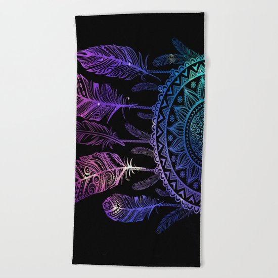 Galaxy Dreamcatcher Beach Towel