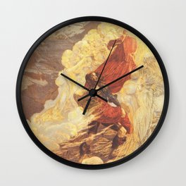 Le destin, 1894 - Carlos Schwabe Wall Clock