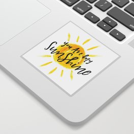 You are My Sunshine Lettering Sticker