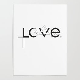 LOVE (black) Poster