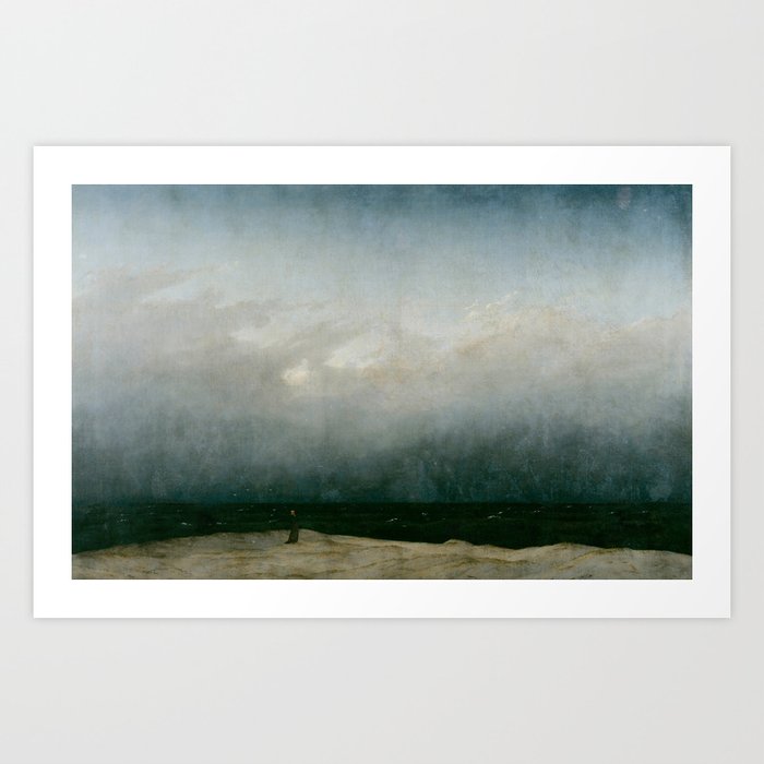 The Monk by the Sea Art Print