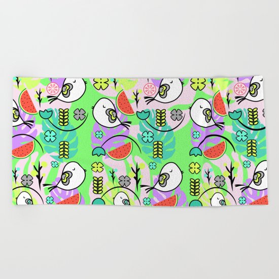Summer party Beach Towel