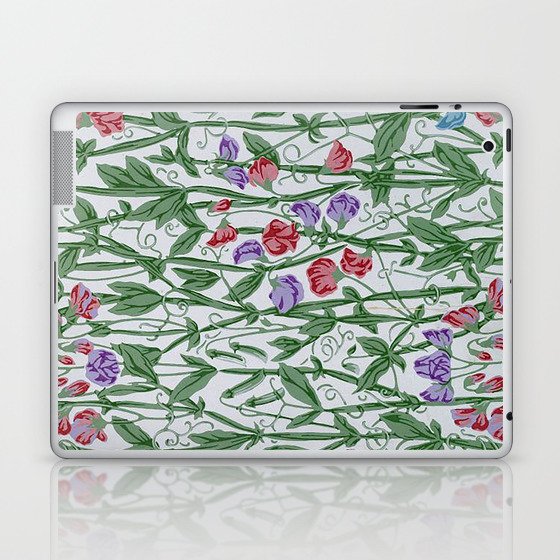 William Morris Sweet Pea pattern,Art Nouveau,Botanical,Nature,Arts And Crafts,Vintage,Decorative, Laptop & iPad Skin
