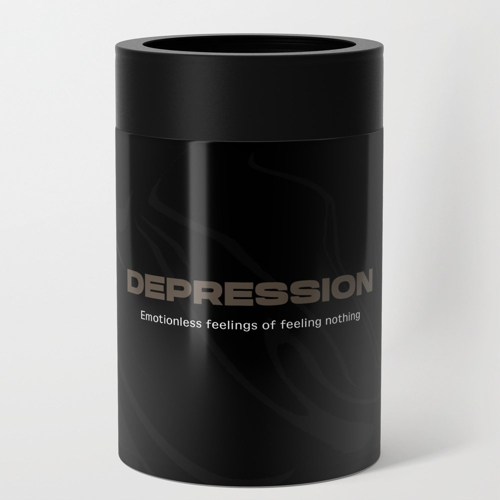 Depression In Marble Can Cooler by fmartz