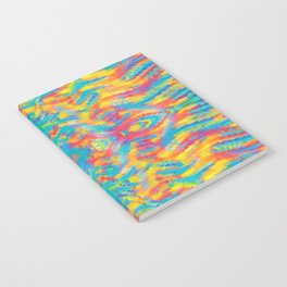 Color Madness - Ethnic Colorful Pixel Pattern Notebook