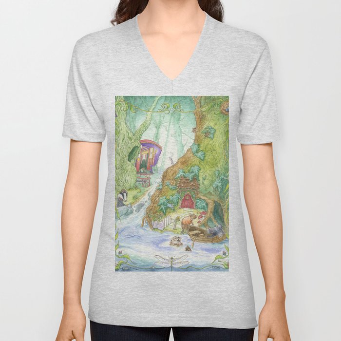 The Wind in the Willows V Neck T Shirt