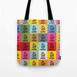 HAPPY SQUARES Tote Bag