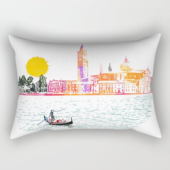 Sunset in Venice Rectangular Pillow