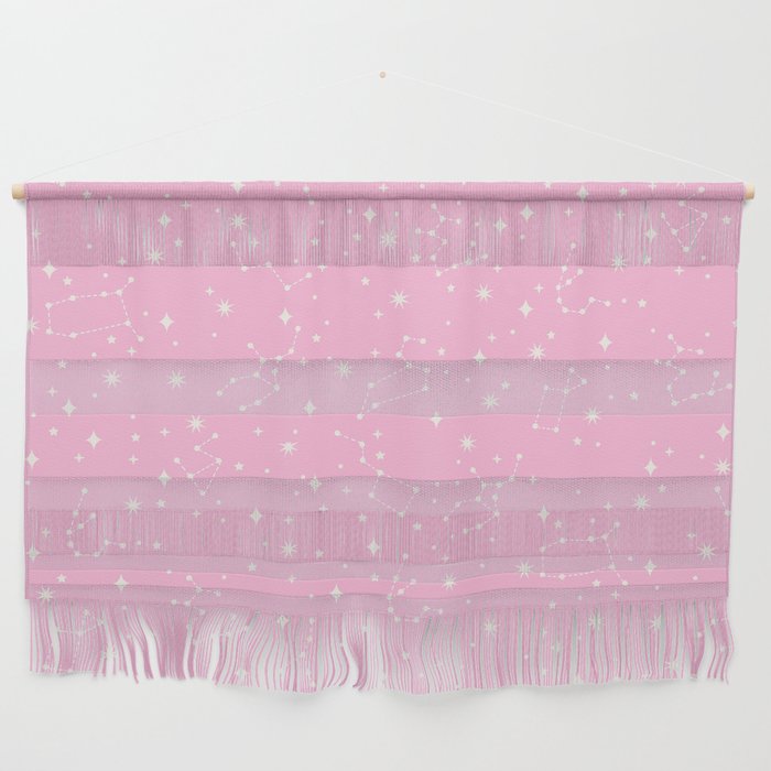 Pink Constellations Wall Hanging
