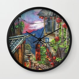 Jiufen Wall Clock