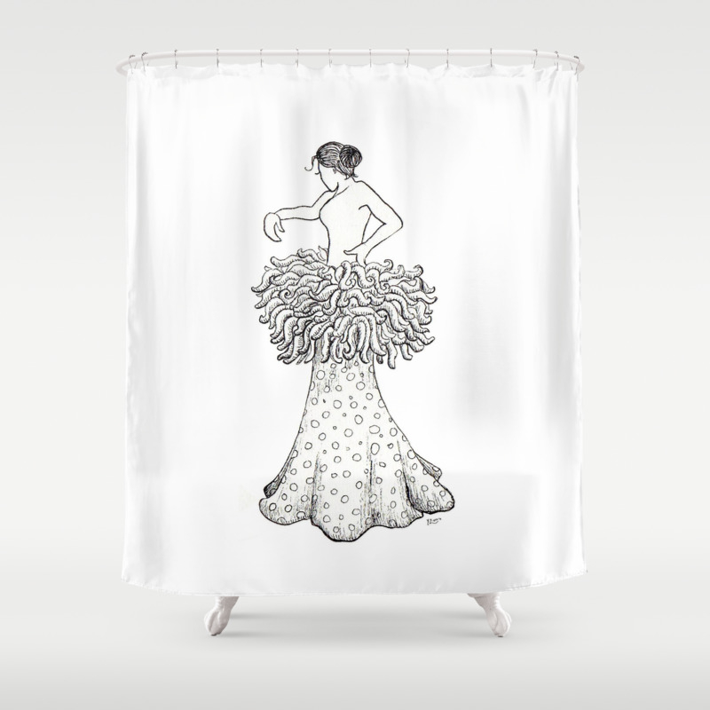 Flamenco Dancer Shower Curtain By Chloeyzoard Society6