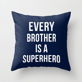 Navy - Superhero Throw Pillow