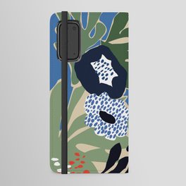 Maximalist floral shapes Android Wallet Case