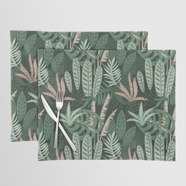 Plants Tropical Pattern - Botanical Palm Summer Placemat