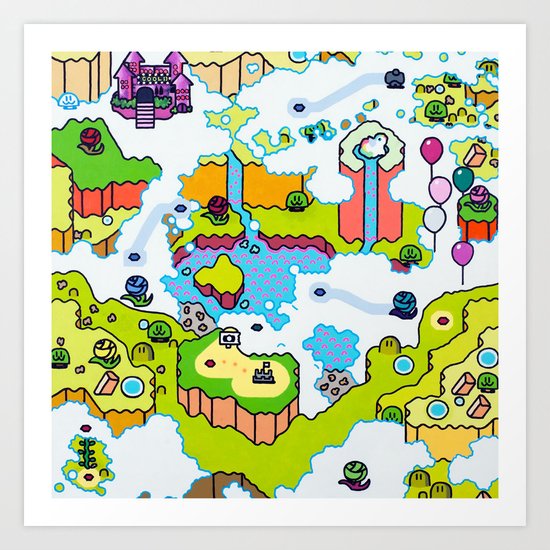 Super Sky World Art Print