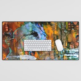 Colorful Southwest Layers of Decay Desk Mat
