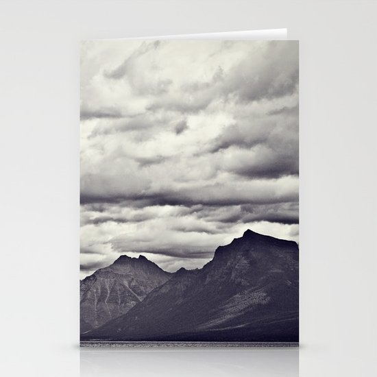 Mountain Lake Black and White Stationery Cards
