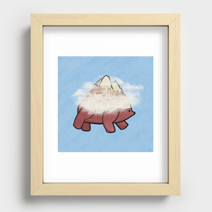 All Seeing Bear #1 Recessed Framed Print