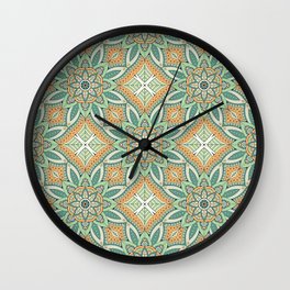  romantic floral kaleidoscope Wall Clock