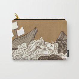 Ship on a Wave Carry-All Pouch