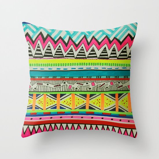 VIVID EYOTA Throw Pillow