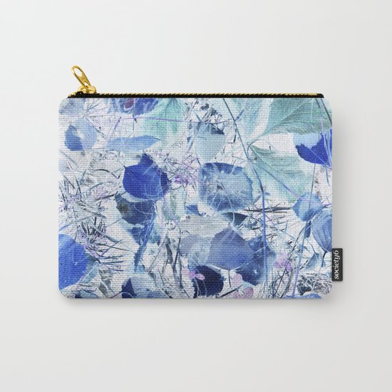 Blue leaves Carry-All Pouch