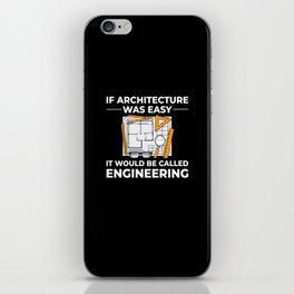 Architecture Designer Engineering House Architect iPhone Skin