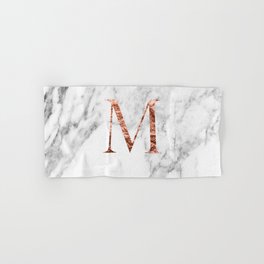 Rose Gold Marble Hand Bath Towels For Any Bathroom Decor Society6