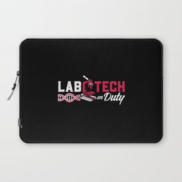 Lab Tech On Duty Laboratory Technician Science Laptop Sleeve