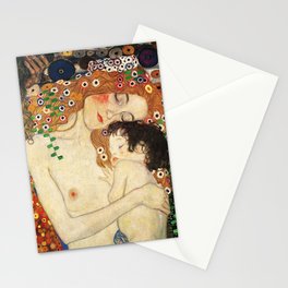 Mother and Baby - Gustav Klimt Stationery Card