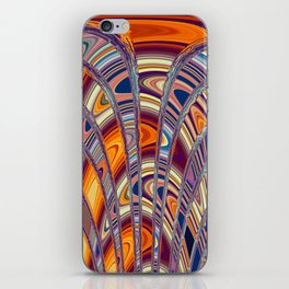 Purple And Orange Red Abstraction iPhone Skin