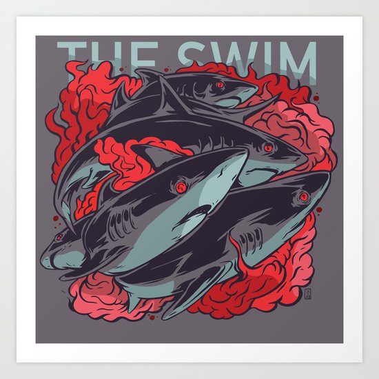 The Swim Art Print