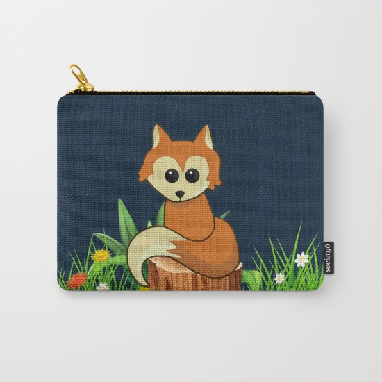 Fox Pose Carry-All Pouch