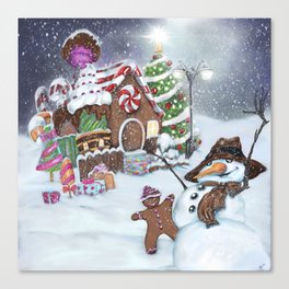 Snowy Christmas  Canvas Print