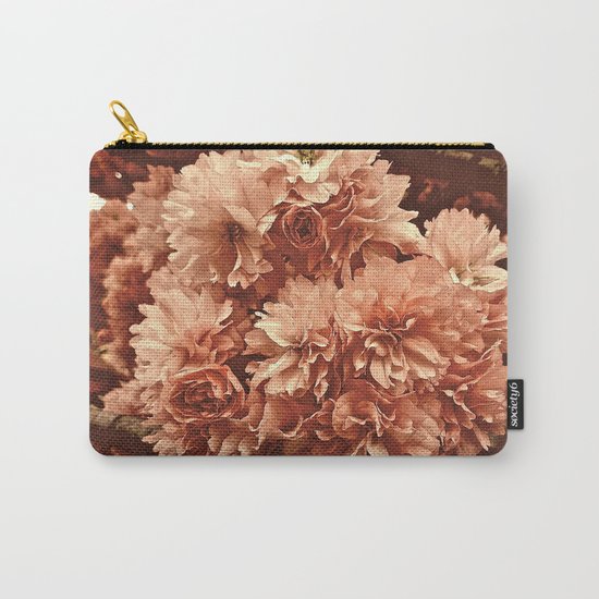 Vintage Ornamental Plum Blossoms Carry-All Pouch