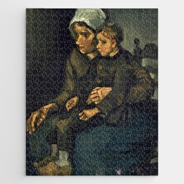  Peasant Woman with Child on her Lap, 1885 by Vincent van Gogh Jigsaw Puzzle