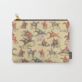 HORSE RIDING IN THE FIELD Carry-All Pouch