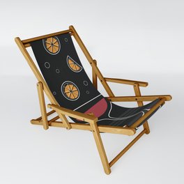 Red Wine Orange Cocktail Sling Chair