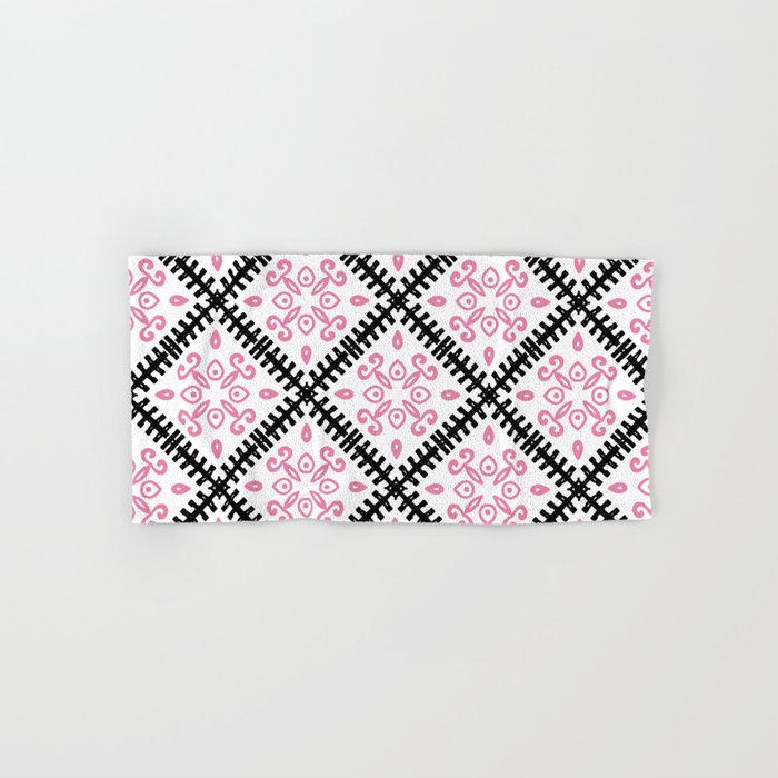 Pink and deals black bath towels