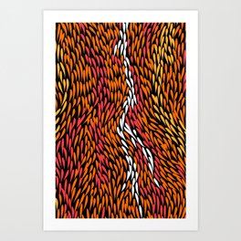 Authentic Aboriginal Art - Grass Art Print