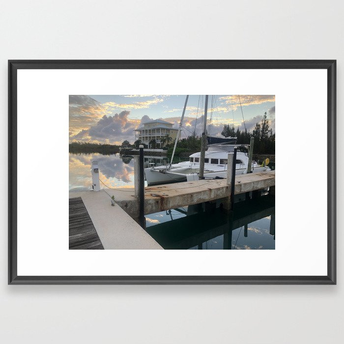 Sunrise over Grand Bahama Yacht Club! Framed Art Print