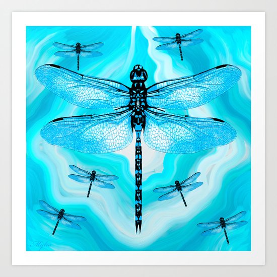 DRAGONFLY Art Print
