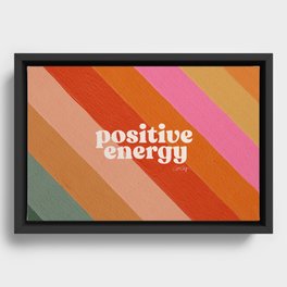 Positive Energy Sphere – Retro Framed Canvas