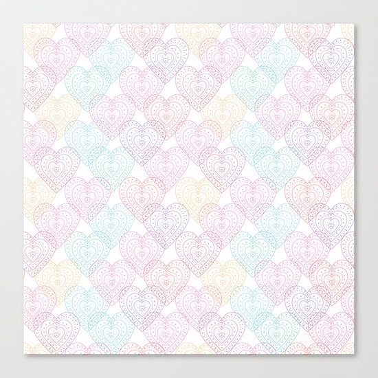 Patterns Of My Heart Canvas Print