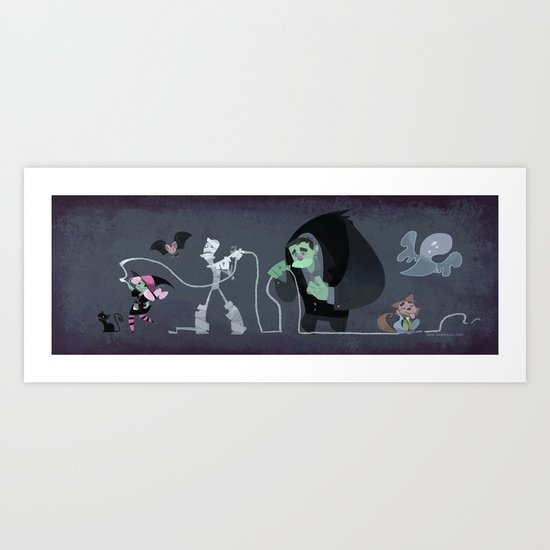 Monster Wrap Art Print