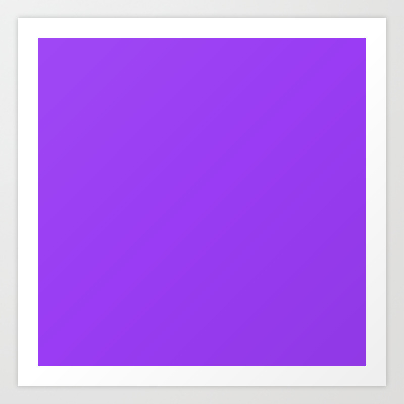 Bright Fluorescent Neon Purple Art Print By Podartist Society6