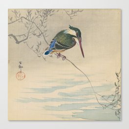 Kingfisher - Ohara Koson (ca. 1920) Canvas Print